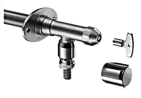 Schell Polar II Set Comfort Zawór ogrodowy mrozoodporny bez napowietrzacza chrom mat 039970399