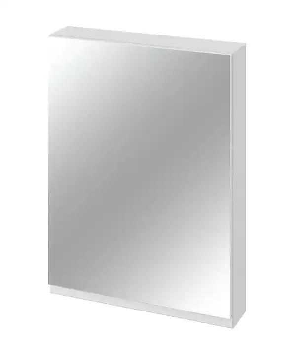 Cersanit Moduo Szafka boczna wisząca 59,5x14,4x80 cm z lustrem biała S929-018