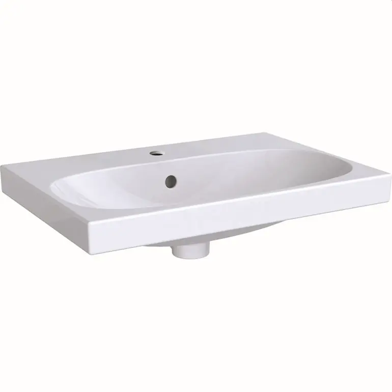 Geberit Acanto Umywalka wisząca lub meblowa 60x42,2 cm z otworem na baterię biała 500.631.01.2