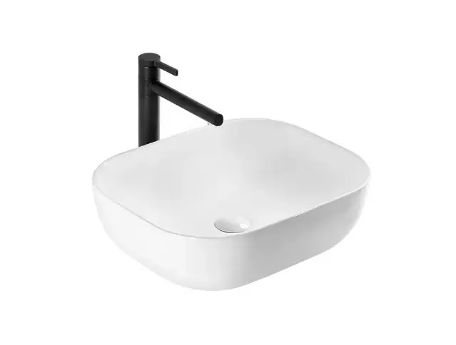 Rea Mona Slim Umywalka nablatowa 50x40 cm biała REA-U6300