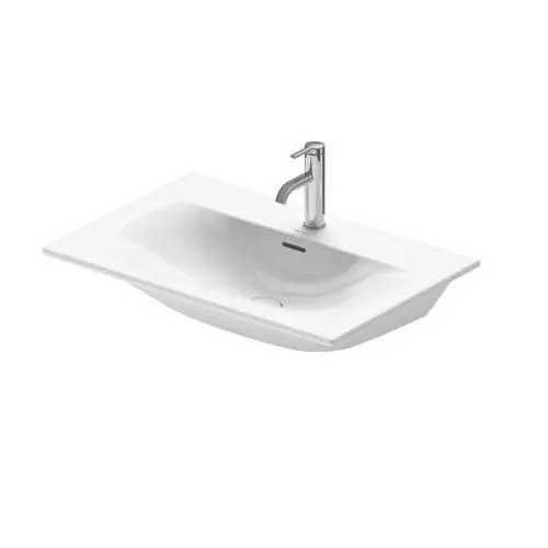 Duravit Viu Umywalka meblowa 73x49 cm z przelewem z otworem na baterię biała 2344730000