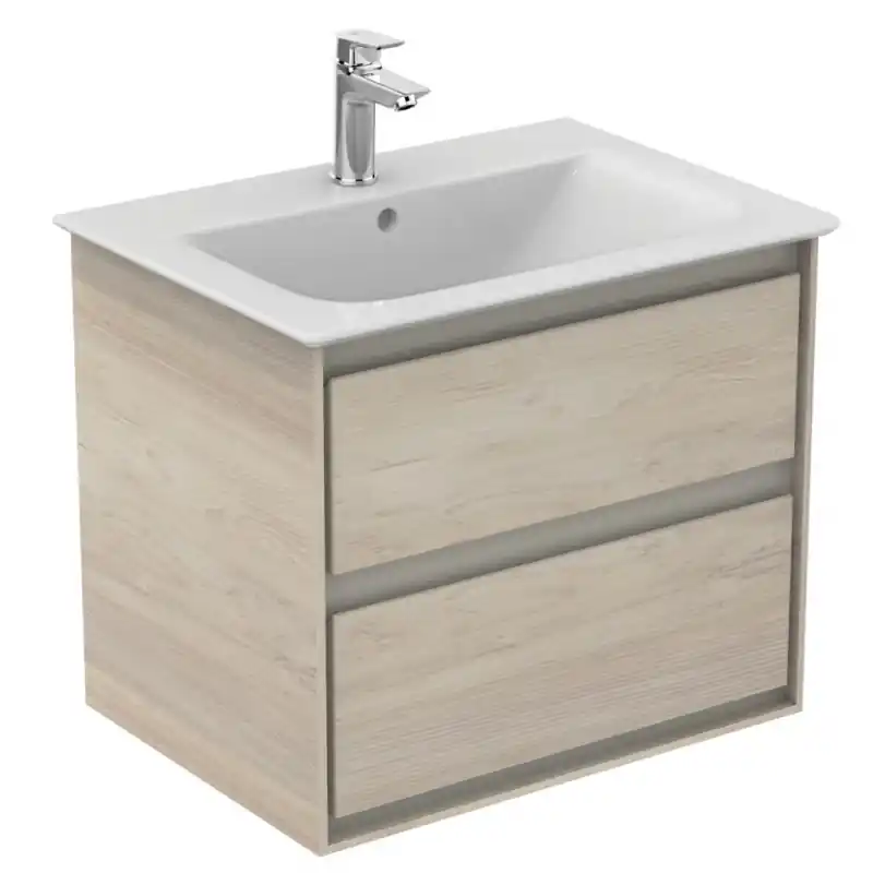 Ideal Standard Connect Air Szafka pod umywalkę 60x51,7x44 cm jasnoszare drewno/biała mat E0818PS