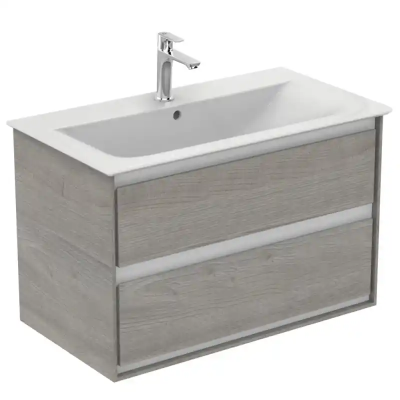 Ideal Standard Connect Air Szafka pod umywalkę 80x51,7x44 cm jasnobrązowe drewno/jasnobrązowa mat E0819UK