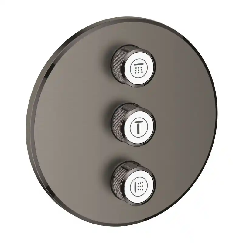 Grohe Grohtherm SmartControl Potrójny zawór odcinający brushed hard graphite 29122AL0