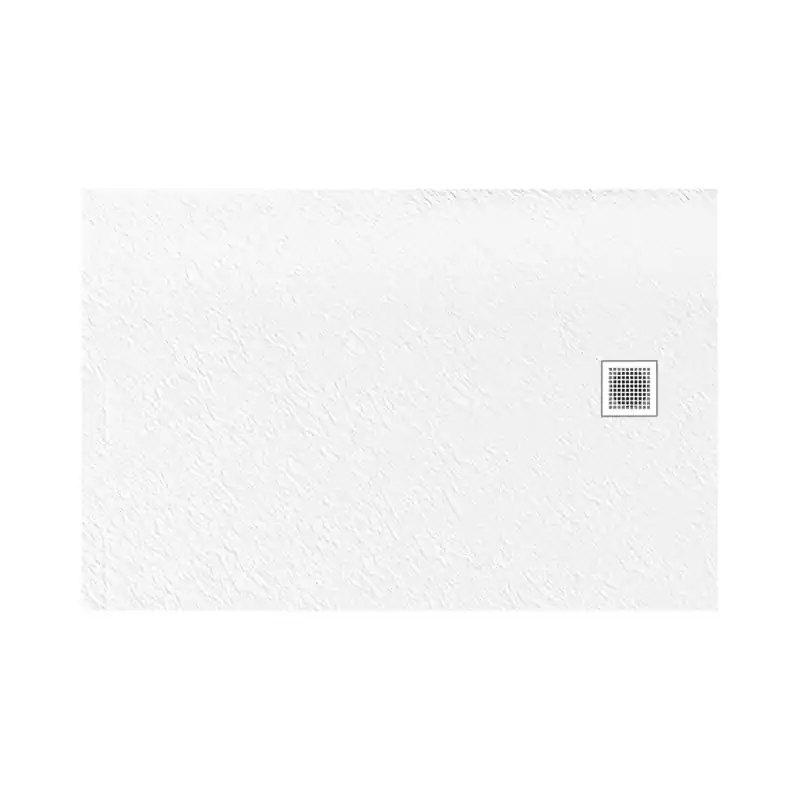 New Trendy Mori Brodzik prostokątny 120x90 cm biały B-0436
