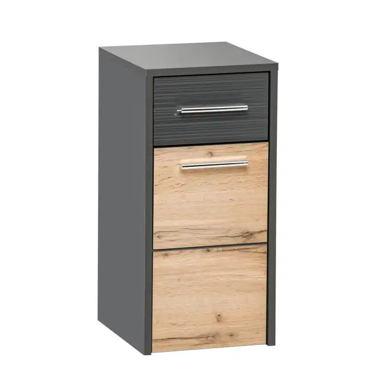 Comad Ibiza Antracyt 810 Szafka boczna dolna 33x30x63 cm antracyt/dąb wotan IBIZAANTRACYT/DĄB810