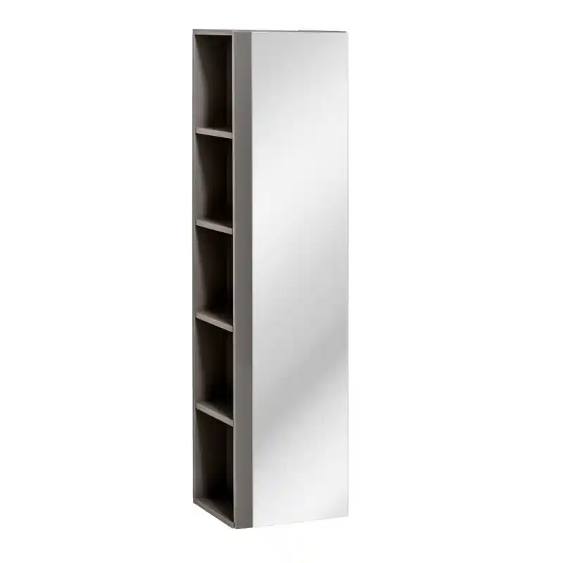 Comad Twist Grey 802 Słupek boczny z lustrem 35x30x138 cm grafit połysk TWISTGRAFIT802-1DL