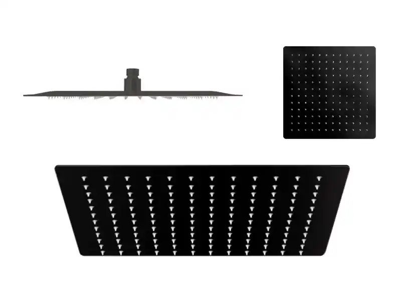Vedo Ultra Slim Deszczownica 25x25 cm czarny mat VSN2250/CZ