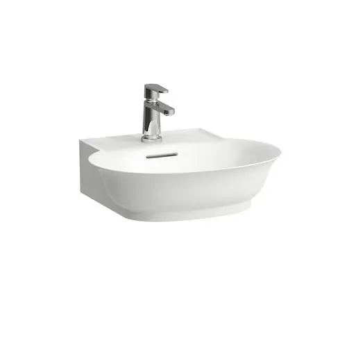 Laufen The New Classic Umywalka wisząca mała z otworem na baterię 50x45 cm z przelewem i szkliwieniem LCC biała H8168524001041