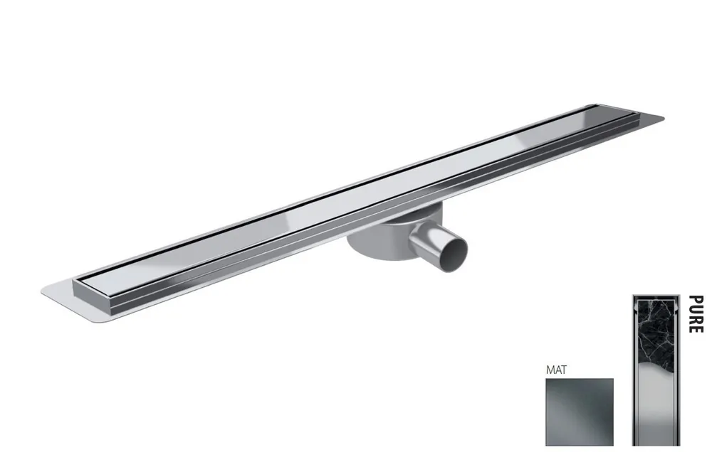 Wiper New Premium Slim Pure Zestaw Odpływ liniowy 100 cm mat 100.3388.03.100