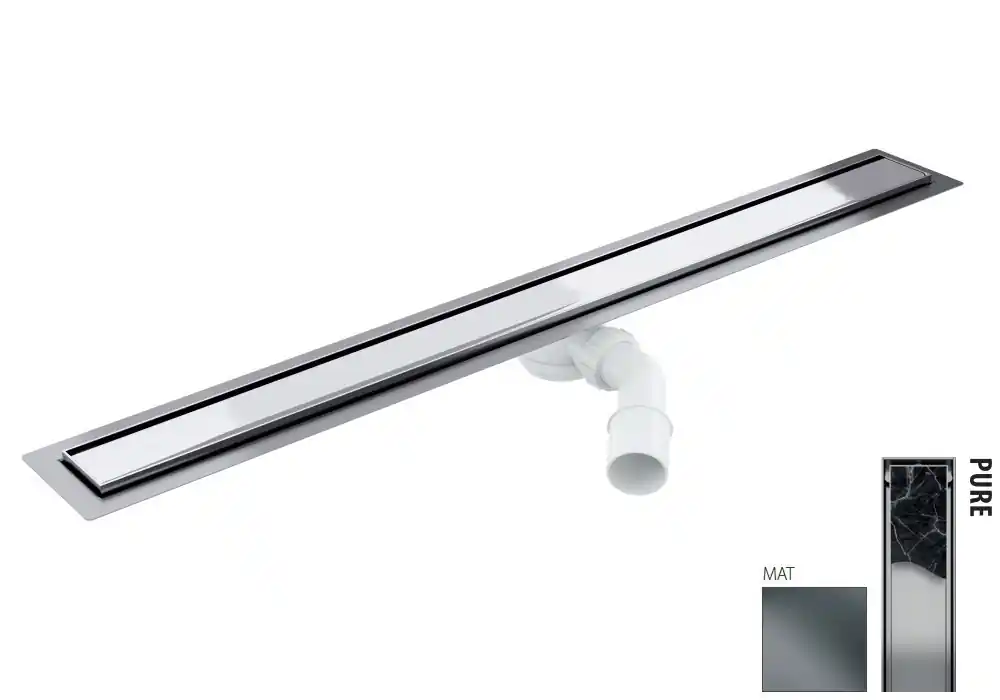 Wiper New Elite Pure Zestaw Odpływ liniowy 50 cm mat 100.3399.03.050