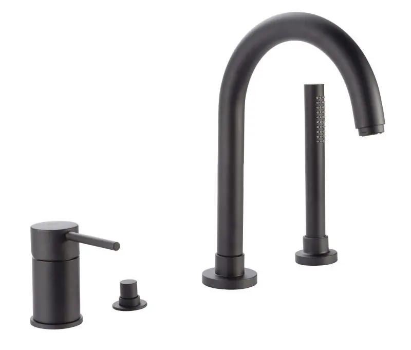 Emmevi Piper Bateria wannowa 4-otworowa czarny mat 45120NO