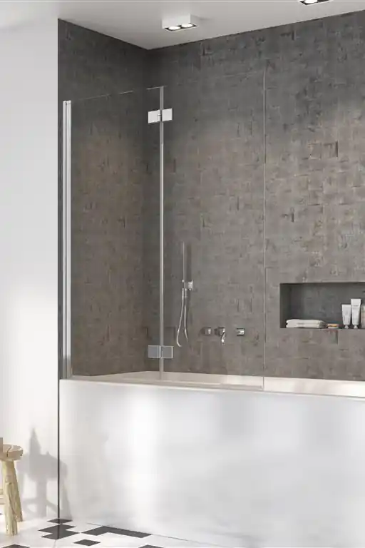 Radaway Nes 8 PND I Parawan składany dwuczęściowy 100x150 cm prawy 10060100-01-01R