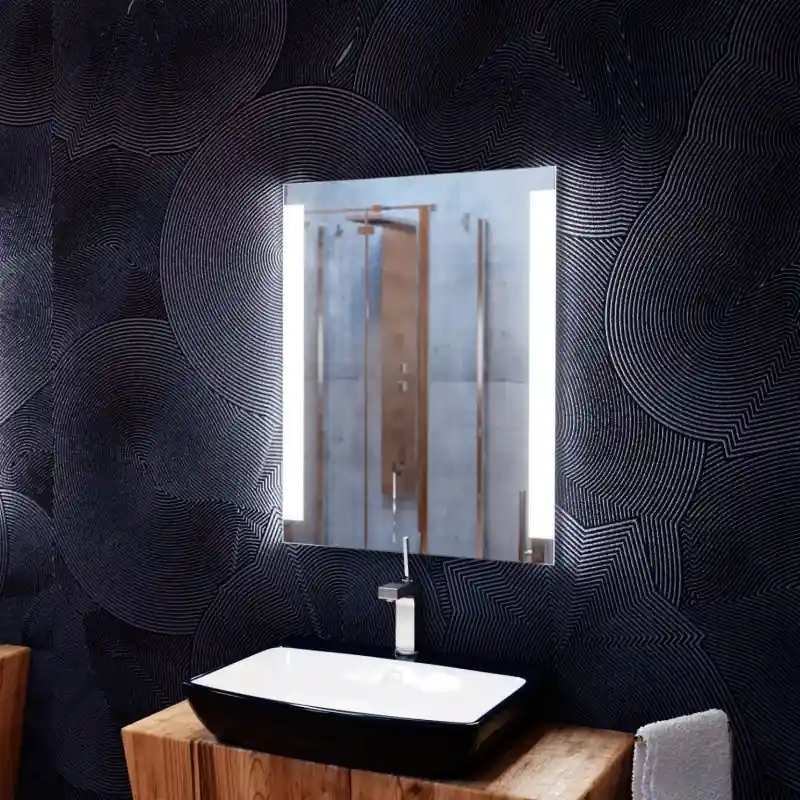 MCJ Premium Vetro Lustro ścienne 100x80 cm z oświetleniem LED MCJVETRO100X80