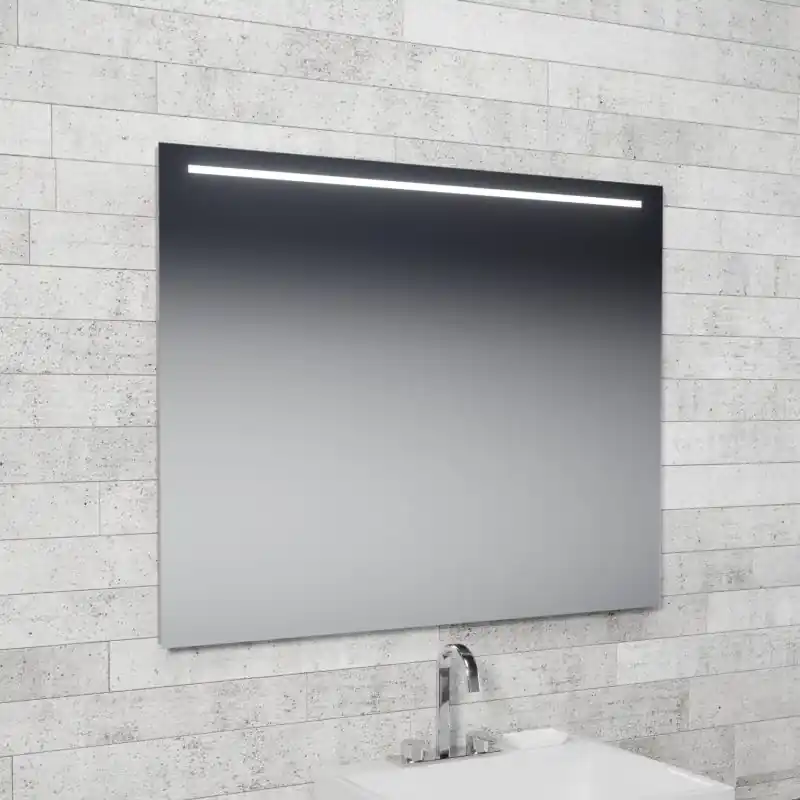 MCJ Easy Alu 01 Lustro ścienne 80x80 cm z oświetleniem LED MCJEASYALU0180X80