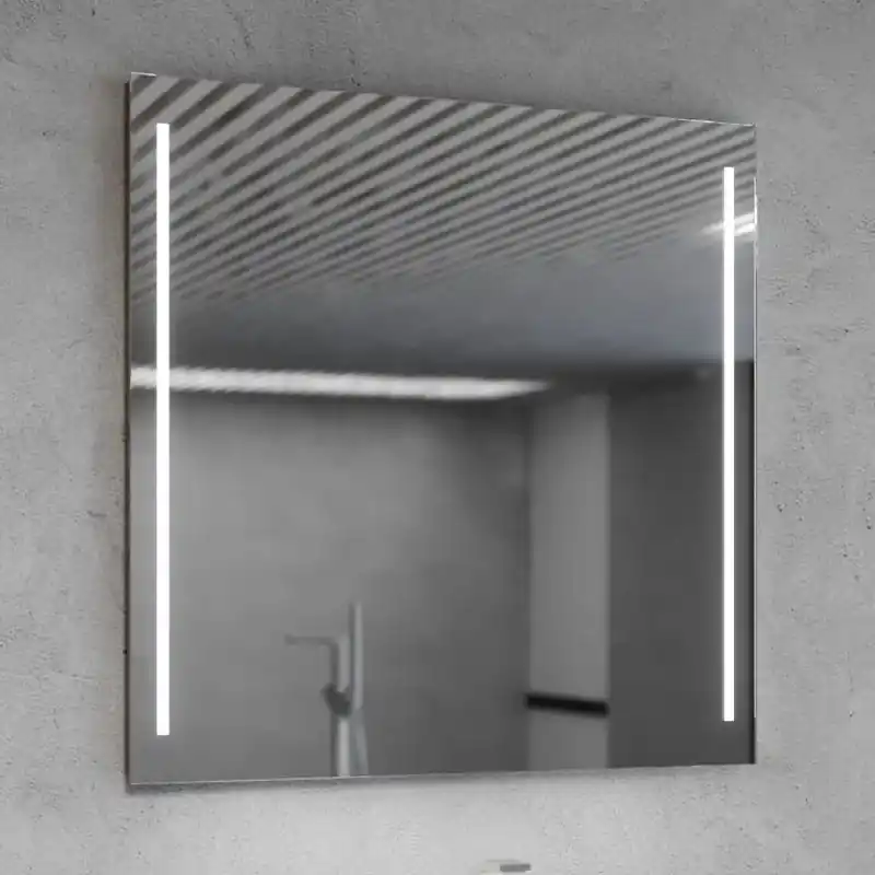 MCJ Easy Alu 02 Lustro ścienne 80x80 cm z oświetleniem LED MCJEASYALU0280X80