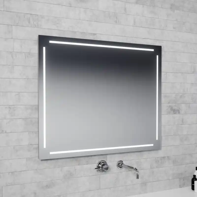 MCJ Easy Alu 04 Lustro ścienne 80x80 cm z oświetleniem LED MCJEASYALU0480X80