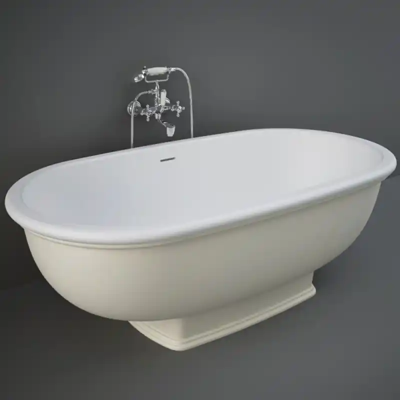 RAK Ceramics Washington Wanna wolnostojąca 156x81 cm beżowy mat WTBT15681505