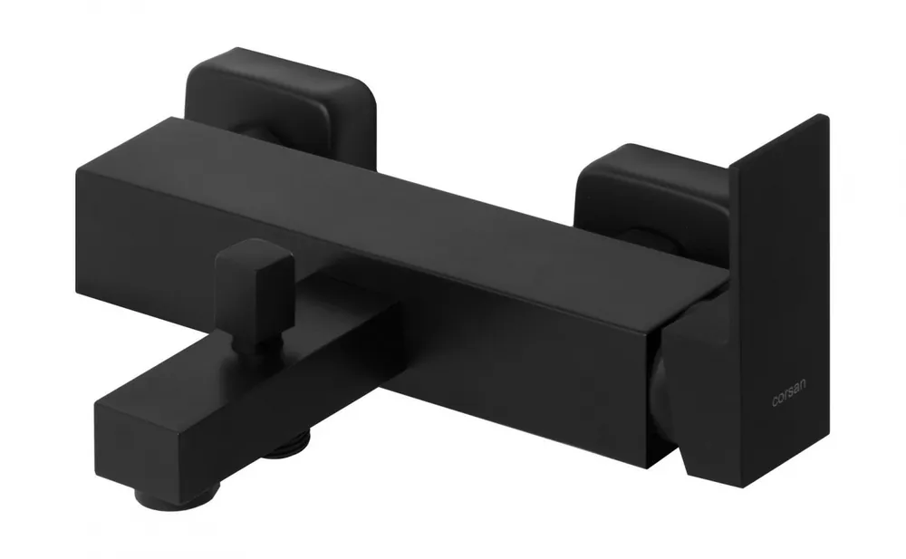 Corsan Ango Bateria wannowa ścienna czarny półmat CMB3025BL
