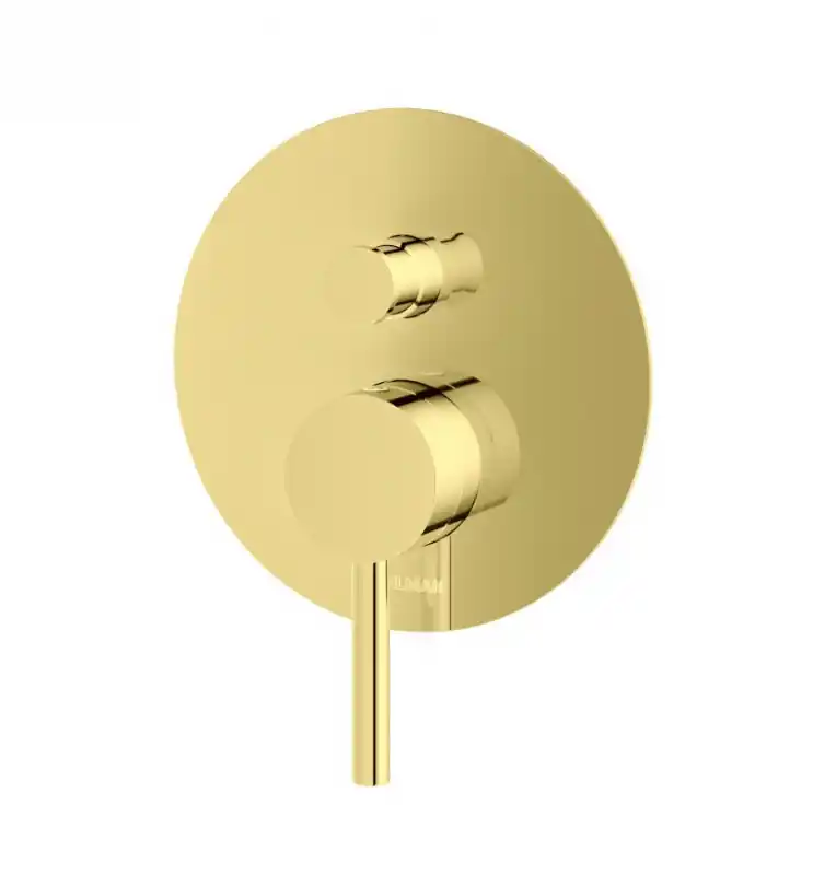 Kohlman Axel Gold Bateria wannowo-prysznicowa podtynkowa złota QW210AGD