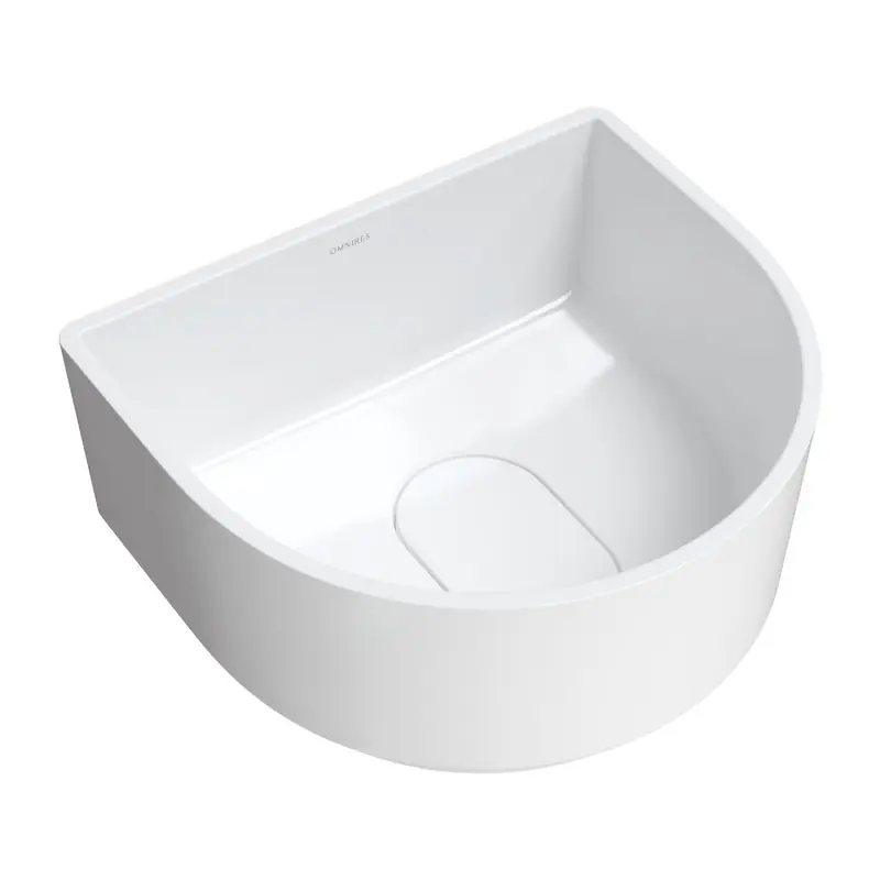 Omnires Cadence M+ Umywalka nablatowa 42x37 cm biały połysk CADENCE420BP