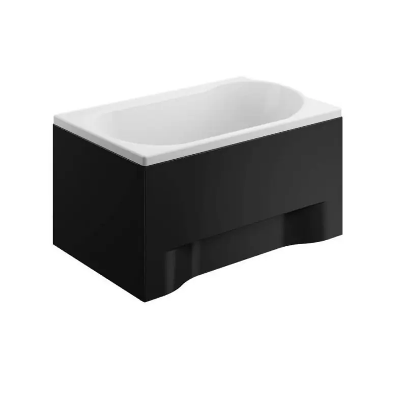 Polimat Obudowa do wanny 100x51 cm panel przedni czarna 00828