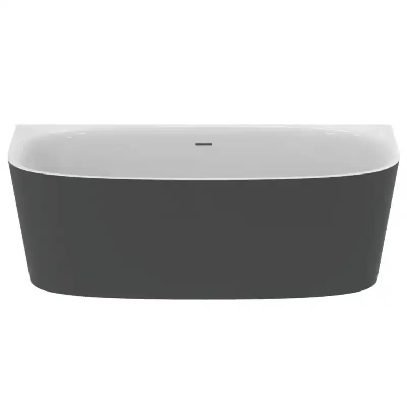 Ideal Standard Dea Wanna wolnostojąca przyścienna 180x80 cm czarny mat/biały T9940V3