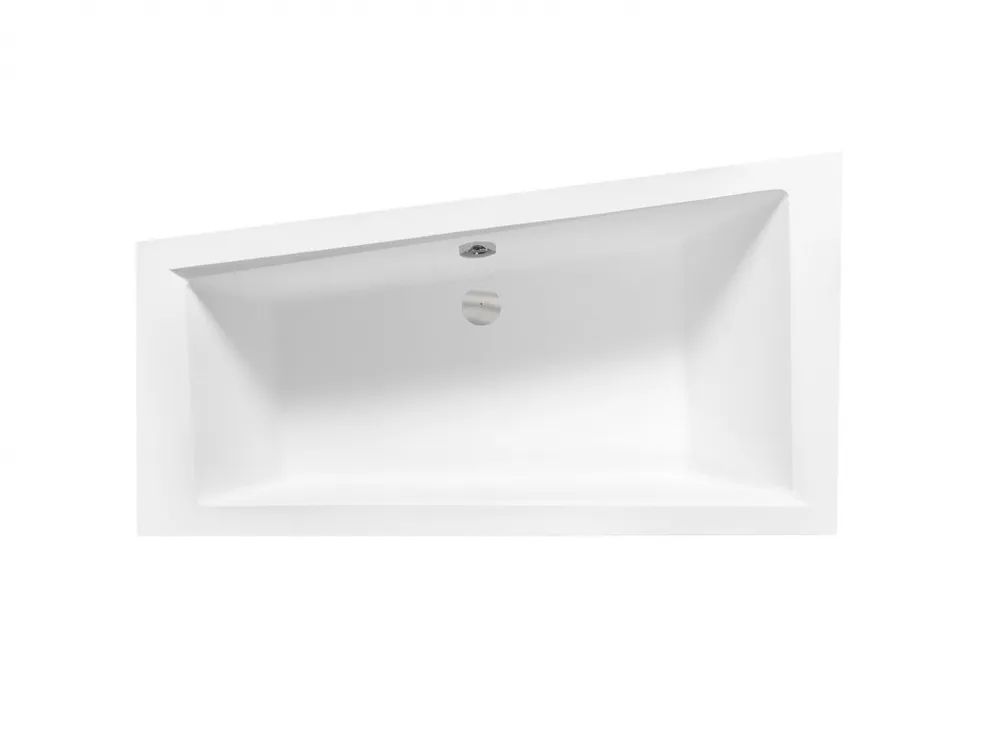 Besco Intima Wanna narożna 160x90 cm lewa biała WAIT-160-NL