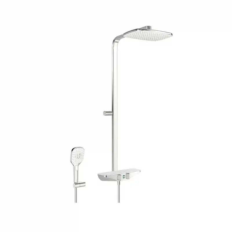 Oras Esteta Wellfit Zestaw prysznicowy termostatyczny z deszczownicą chrom/biały 7592-11