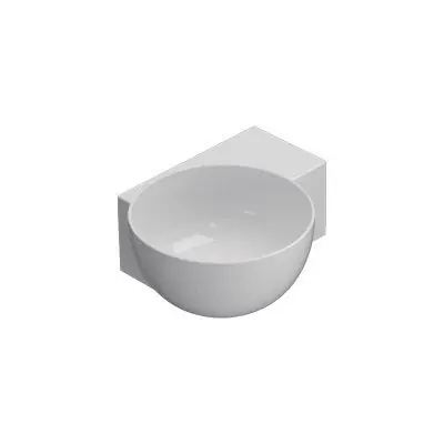 Globo T-Edge Umywalka nablatowa lub wisząca 40x32 cm biały połysk TE040BI