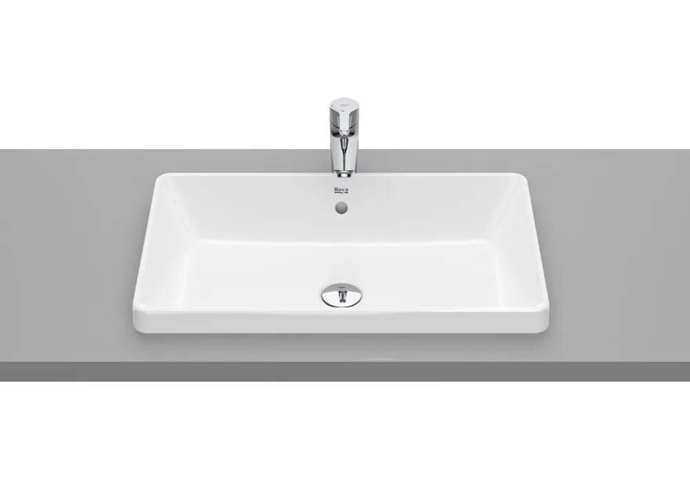 Roca Gap Umywalka wpuszczana w blat 60x37 cm z powłoką Supraglaze biała A3270Y8S00