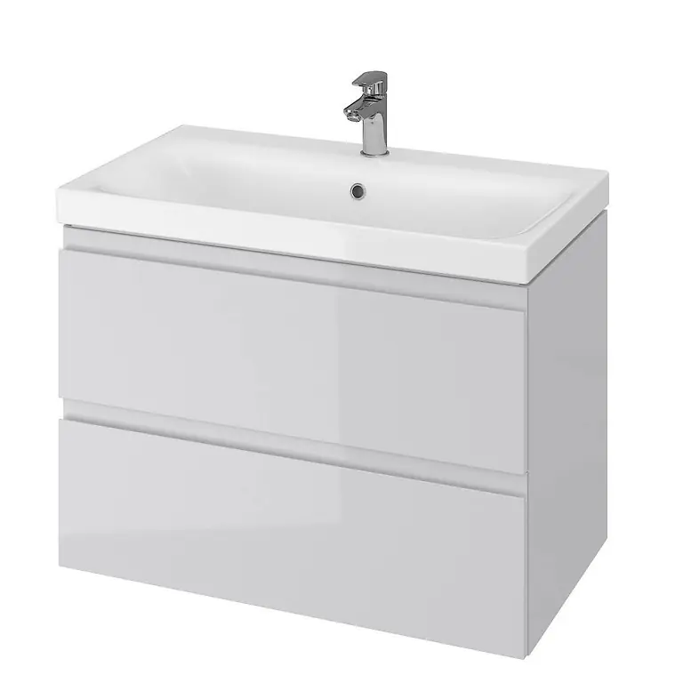 Cersanit Moduo Zestaw Umywalka meblowa z szafką podumywalkową 79,5x44,7 cm szary EcoBox S801-220-ECO