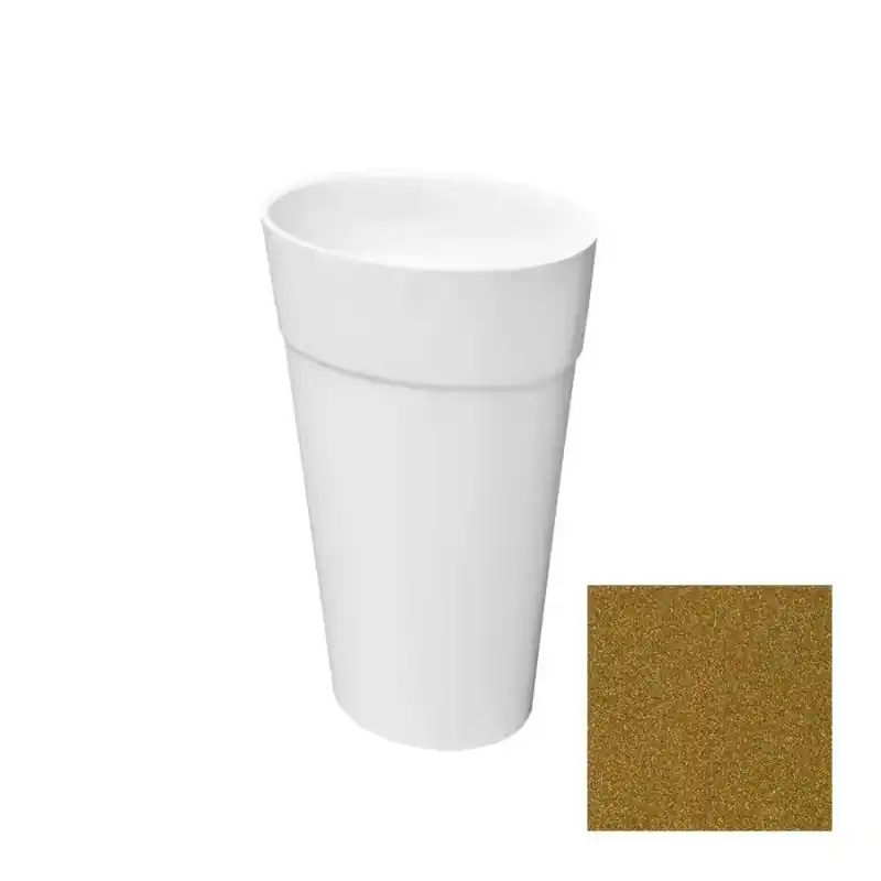 Besco Uniqa Glam Umywalka wolnostojąca 46x32 cm złota UMD-U-WGZW