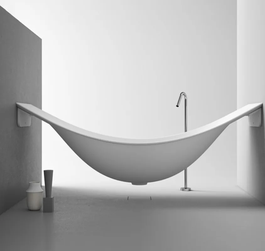 Galatea Design Charlotte Wanna wisząca Hamak 220x75 biały mat GDFU1065CQWH