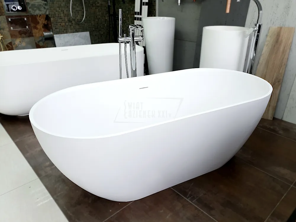 Galatea Design Arrezo Wanna wolnostojąca 160x75 biały połysk GWARR160.GPB.WH W MAGAZYNIE!!
