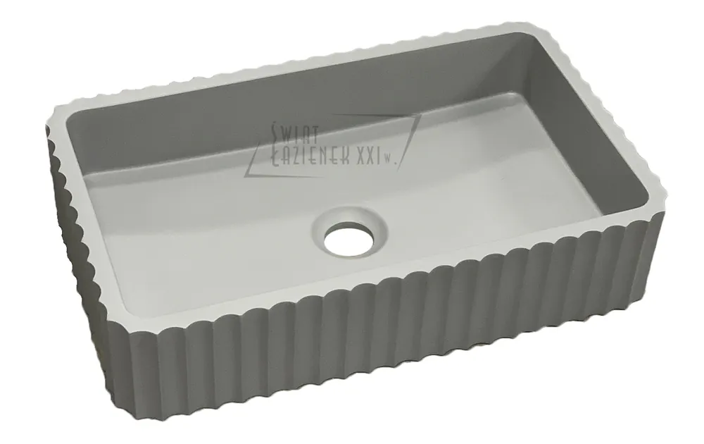 Galatea Design Biskut Umywalka stawiana na blat 50x30 light grey/jasny szary GDMR034MH W MAGAZYNIE!!