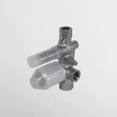 Zucchetti Element podtynkowy do baterii wannowo-natryskowych czarny matowy, gofrowany R99684.N1 W MAGAZYNIE!!