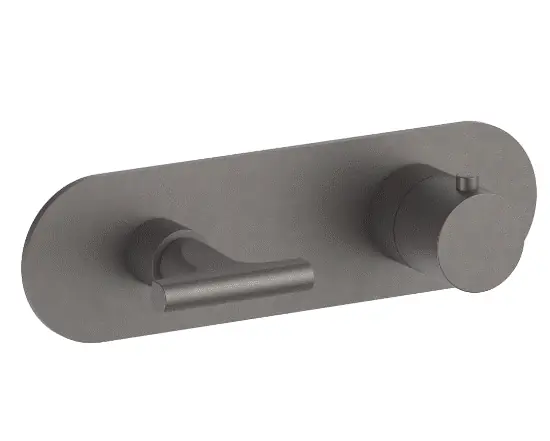 Fantini Sailing Bateria prysznicowa termostatyczna podtynkowa matt gunmetal pvd 67P5J273B+1900D373A