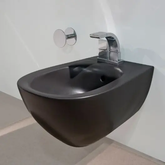 Flaminia IO Bidet wiszący 55x38 cm czarny IO218NER