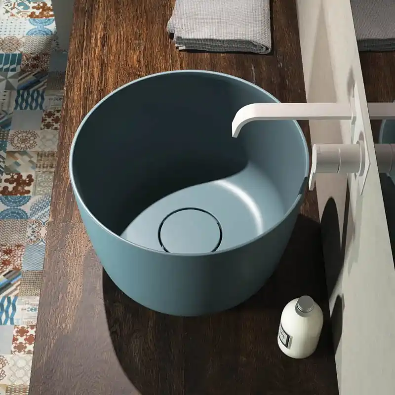Relax Design Bonzo Series Umywalka stawiana Ø42 z korkiem cielo d‘autunno matt BONZOC1LX14MATT