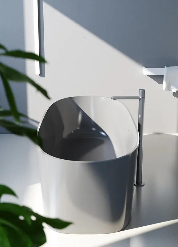 Relax Design Smooth Wanna wolnostojąca 170x80 soft grey glossy SMOOTH170LX03GLOSSY