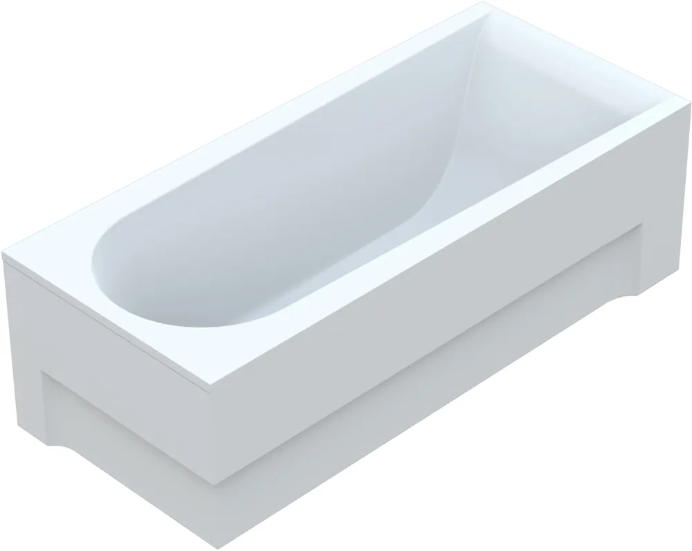 Vayer Boomerang Wanna prostokątna ze stelażem i syfonem 170x75 cm biała 170.075.045.1-1.0.0.0.1