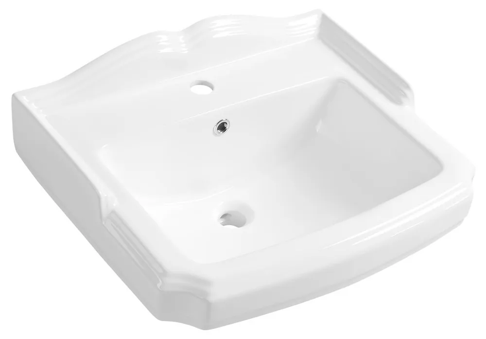 Aqualine Antik Umywalka 58x47 biały połysk AK102