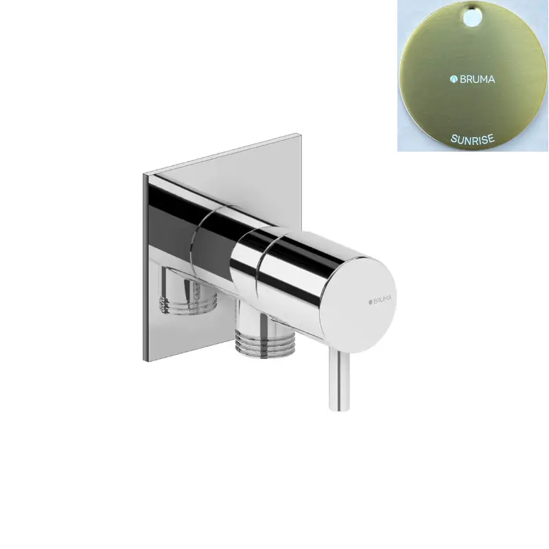 Bruma Breeze Przyłącze kątowe węża prysznicowego 3/8" z zaworem Sunrise 1252802SR
