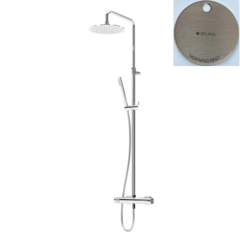 Bruma Breeze Zestaw natryskowy ścienny z deszczownicą Ø 250 mm Morning Mist 1686521MM