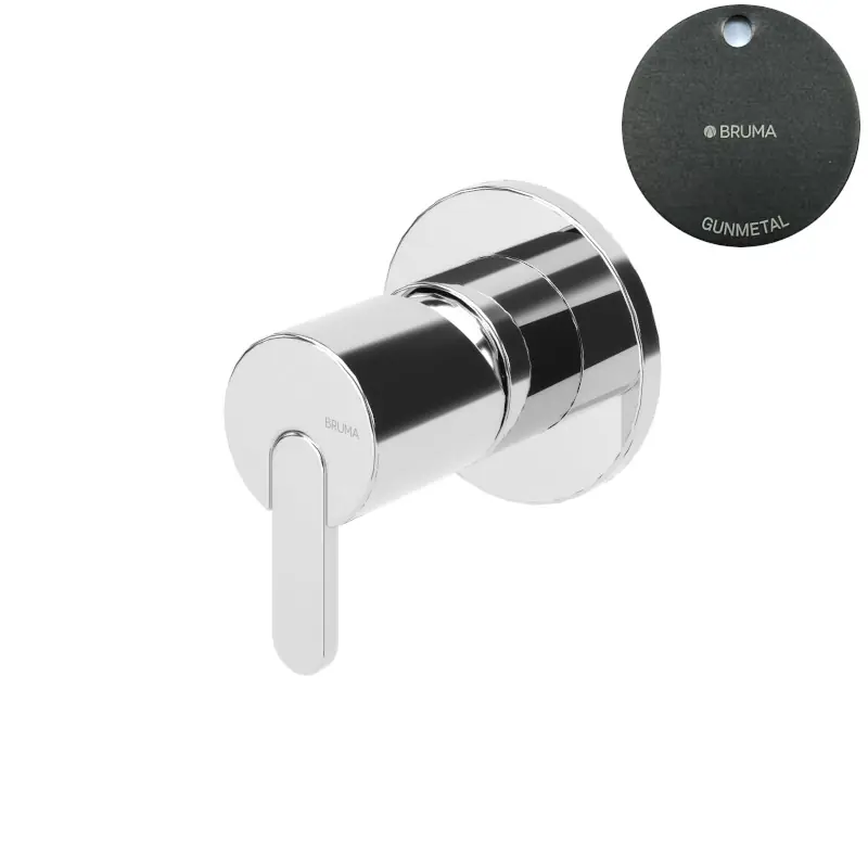 Bruma Leaf Bateria prysznicowa podtynkowa Gunmetal 1671201MG