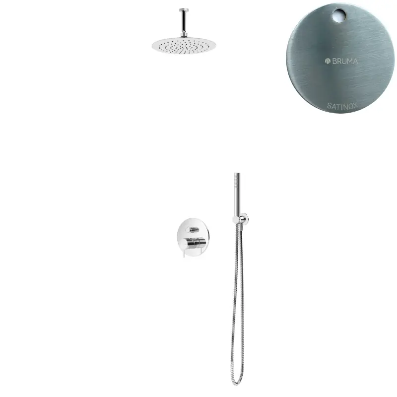 Bruma Leaf2 Zestaw natryskowa podtynkowy z deszczownicą Ø 300 mm Satinox 1675432ST