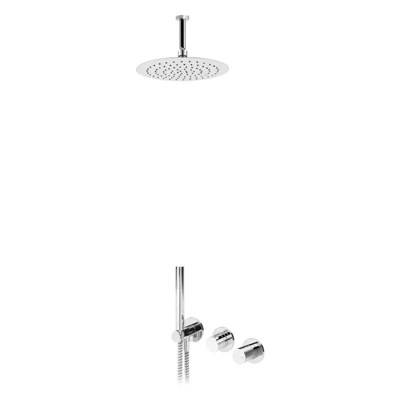 Bruma Leaf4 Bateria natryskowa podtynkowa z deszczownicą Ø 250 sufitową Chrom 1673718CR