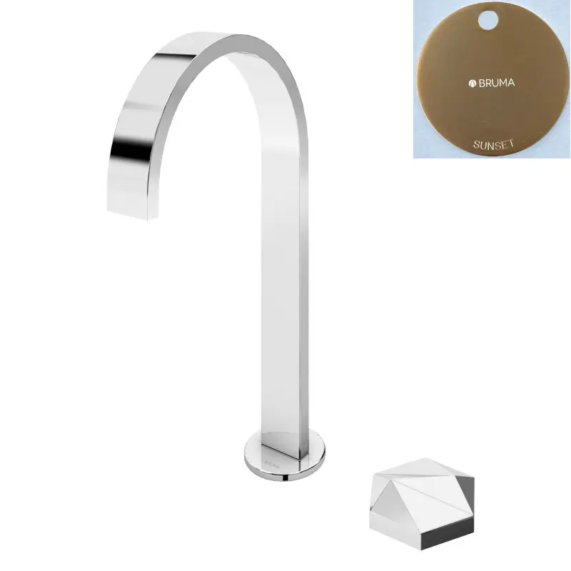 Bruma Utopia Bateria umywalkowa 2-otworowa bez korka Sunset 1838801SS