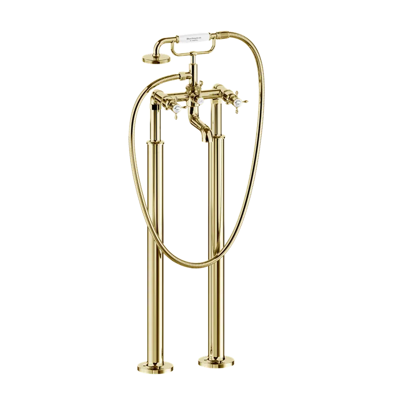 Burlington Guild Bateria wannowa ze słuchawką i wężem gold GU422DG+GU001DG+GU002FG